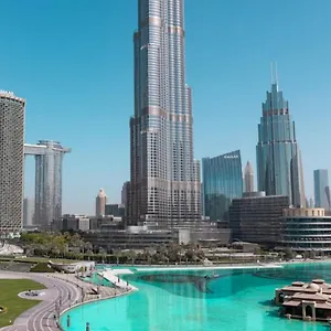 شقة Elite Royal - Full Bujr Khalifa & Fountain View - Senator - 2 Bedrooms & 1 Open Bedroom Without Partition, دبي